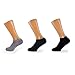 truactivewear Women's Pilates No-slip Yoga Socks For Barre, Black/Slate/Grey, 9-11