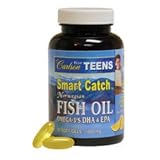 Carlson Labs Smart Catch Fish Oil for Teens, 1000mg, 90 Softgels
