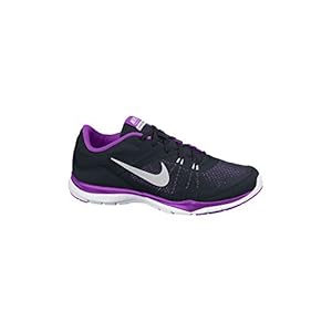 Women's Nike Flex Trainer 5 Training Shoe Black/Purple/Bright Grape/Metallic Silver Size 11 M US