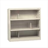 Tennsco KD 42 H Three Deep Shelf Bookcase B-4200 Color: Champagne Putty