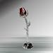 Crystal Red Rose with Stand, 4.75 Inches, Handcrafted