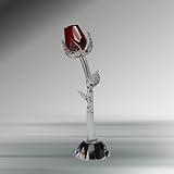 Crystal Red Rose w/Stand #1905-SR