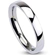 Spikes Womens Stainless Steel 3mm Traditional Wedding Band Ring