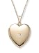 14k Gold Filled Diamond Accent Heart Locket, 20