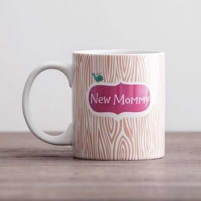 New Mommy and Daddy 12oz Ceramic Mug with Inspiration Message