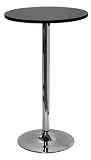 Black and Chrome Pub Dining Table