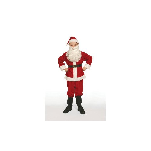 Complete Santa Claus Suit Set Child Costume Size 4-6 Small