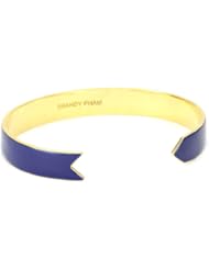 Brandy Pham "Gilded Collection" Ribbon Cut Blue Cuff Bracelet