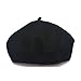YAOSEN Classic Wool Beret Soild Color Artist Hat for Infants and Toddlers (Black)