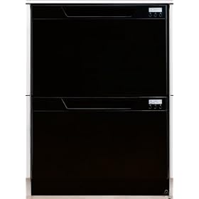 Fisher and Paykel : DD24DCB6 Semi-Integrated Double DishDrawer - Black