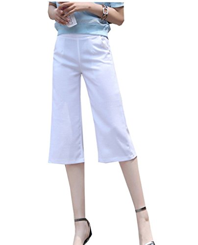 【PALERO・パレロ】 選べる5色 ワイドパンツ 七分丈 7分丈 ワイドレッグ パンツ 幅広 レディース レディーズ ワイド ゆったり 楽ちん 大人 ショート シンプル 無地 カジュアル きれいめ スタイル ハイウエスト