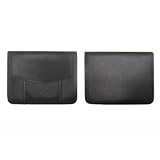 Leather Tablet Sleeve with Pouch for iPad / iPad 2 (Black)