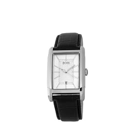Hugo Boss - 1512620 - Gents Classic - Montre Homme - Quartz Analogique - Cadran Argent - Bracelet Cuir Noir