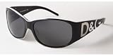 DOLCE & GABBANA D&G 3008 547/87 BLACK PLASTIC SUNGLASSES
