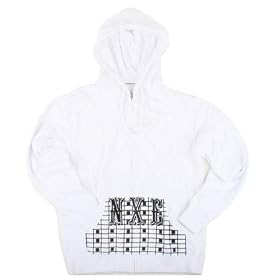 NXE Whitey Mens Hooded Zip Sweatshirt - Arctic White by NXE