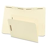 Manila Folders with Two 2 Capacity Fasteners, Letter, Straight Cut, 50/Box (SMD14513)