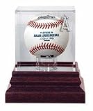 Mounted Memories Los Angeles Angels Of Anaheim Single Ball Antique Mahogany Acrylic Display Case
