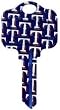 Texas Rangers Kwikset KW1 House Key