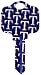 Texas Rangers Kwikset KW1 House Key