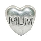 LovingtheBead © Anodised MUM Heart Slide-on & Slide-Off Bead Charm