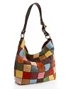 Lucky Brand Jeans Handbag, Patchwork Hobo, Medium