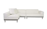 Modern Sofa Phantom White Leather Sectional Sofa