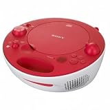 Sony CD Boombox with Digital AM/FM Tuner (Red)