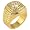 Men's Solitaire Clear Cubic Zirconia Gold Tone Ring, Size: 8-13