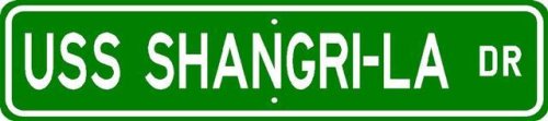 USS SHANGRI-LA CVS 38 Street Sign - Navy