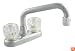LDR 012 5205 Dual Acrylic Handle Laundry Faucet, Chrome