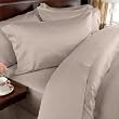 EGYPTIAN BEDDING 1200 TC CAL KING EGYPTIAN COTTON GOOSE DOWN COMFORTER WITH DUVET SET BEIGE SOLID 1200TC
