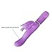 Tirain Female Vibrator Masturbation Massager 30-Frequency Butterfly G-Spot Dual Vibrating Wand Stick (Purple)