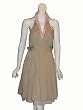 D SQUARED Double Layer Khaki Halter Dress