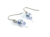 Light Blue Shade Pearl Dangle Earrings Made With Swarovski Elements, 8mm Reviews 31sB2GzzLaL. SL160 Light Blue Shade Pearl Dangle Earrings Made With Swarovski Elements, 8mm Reviews