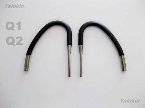 2 Black Ear Hooks Ear Loops for Blueant Q1 Q2 Bluetooth Headset + 2 Free Black Ear Bud