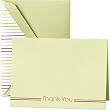 Daisy Stripe Thank You Notes
