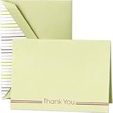 Daisy Stripe Thank You Notes