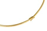 10K Yellow Gold Omega Necklace.
