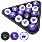 Kansas State Wildcats Officially Licensed NCAA Billiard Balls by Frenzy Sports