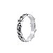 925 Sterling Silver Musical Notes 5mm Band