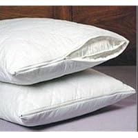 SET OF 2 NEW ZIPPERED QUILTED PILLOW COVERS - KING SIZE