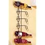 Spectrum 48810 Wall Mount Wine Rack, 6-Bottle, Black