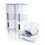Premium 900MHz Wireless Indoor/Outdoor Speakers with Remote and Dual Power Transmitter, White