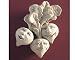 Cast Stone 5.25 ROWDY RED RADISHES Plaque SCULPTURE Veggie Face by GEORGE Carruth Studio # 1064