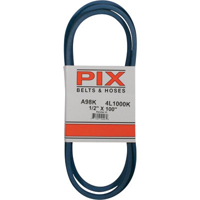 PIX Blue Kevlar V-Belt with Kevlar Cord - 100in.L x 1/2in.W, Model# A98K/4L1000K PIX Blue Kevlar V-Belt with Kevlar Cord - 100in.L x 1/2in.W, Model# A98K/4L1000K
