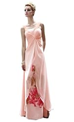 A-line Chiffon/Velvet Ruched Beaded Sleeveless Prom Dress/Party Dress 