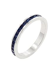 Stylish Stackables with Montana Blue CZ Ring