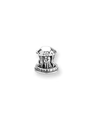 Bride and Groom Charm in Silver for 3mm Charm Bracelets