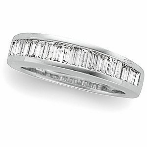 Genuine IceCarats Designer Jewelry Gift Platinum Wedding Band Ring Ring. Size 06.00 Diamond Anniversary Band In Platinum Size 6