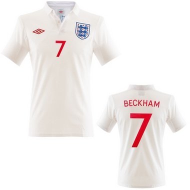 England Beckham Trikot Home 2010, Größen: 36 = S